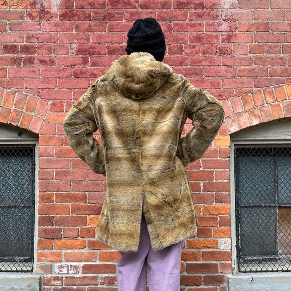 Y2K Brown Button-up Coat | Medium | Vintage VTG - Picture 3 of 3